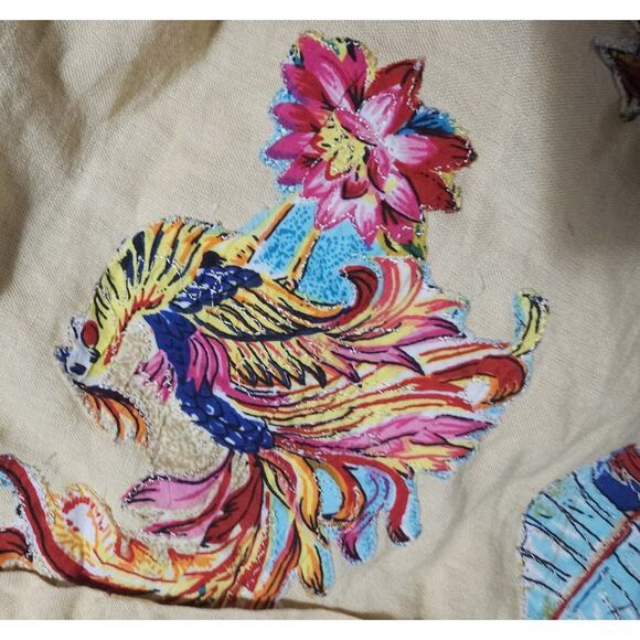 Trelise Cooper Pagoda Biege Tan Floral Embroidered Skirt Party NOWT - Picture 6 of 10